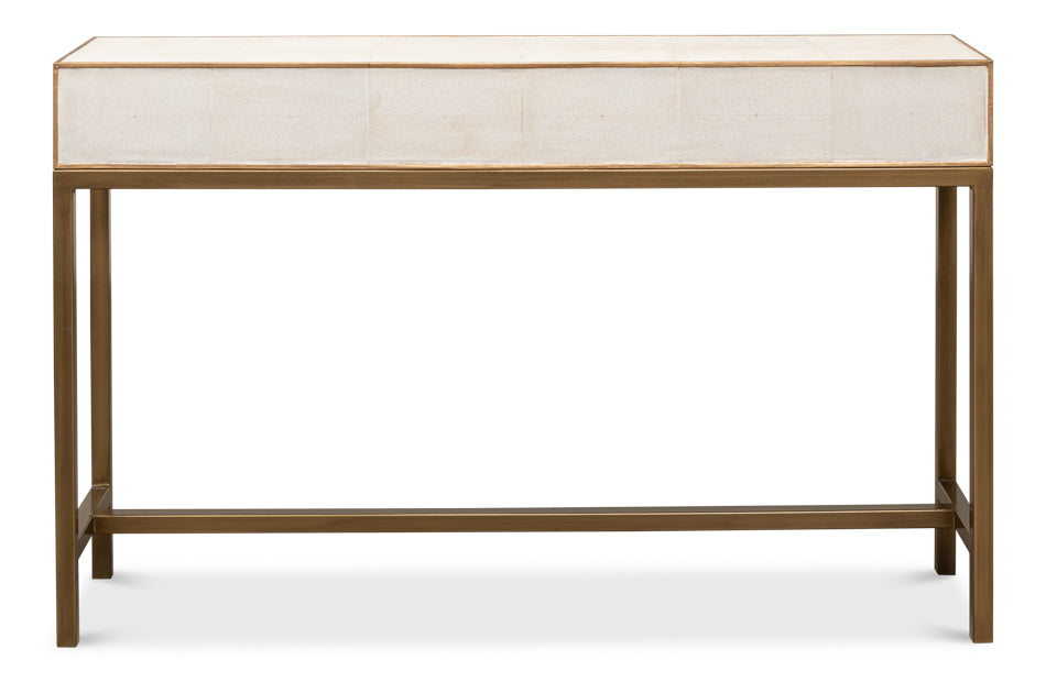 Gideon Shagreen Console Osprey White