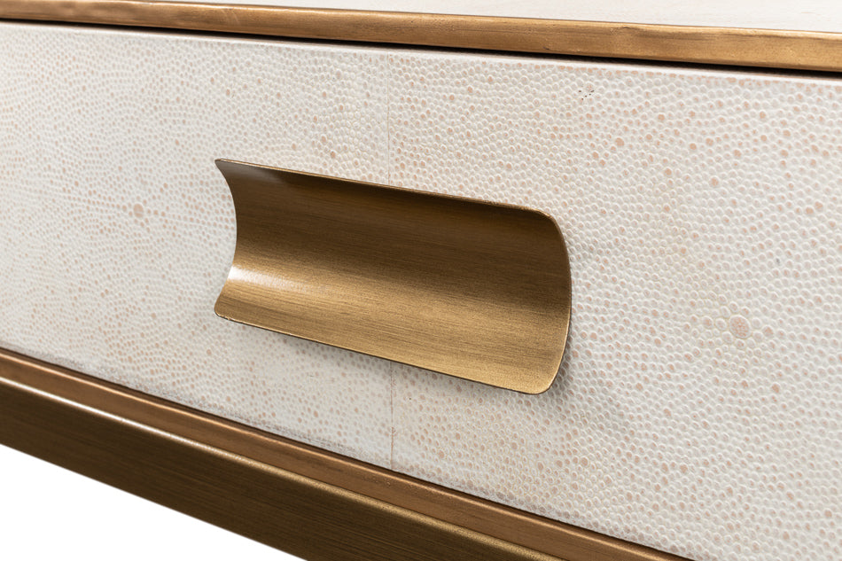 Gideon Shagreen Console Osprey White