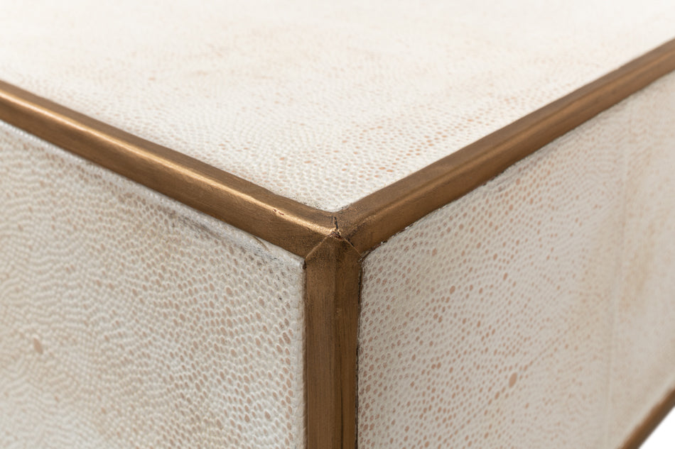 Gideon Shagreen Console Osprey White