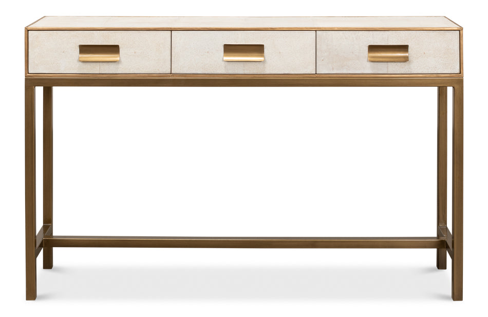 Gideon Shagreen Console Osprey White