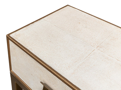 Gideon Shagreen Console Osprey White
