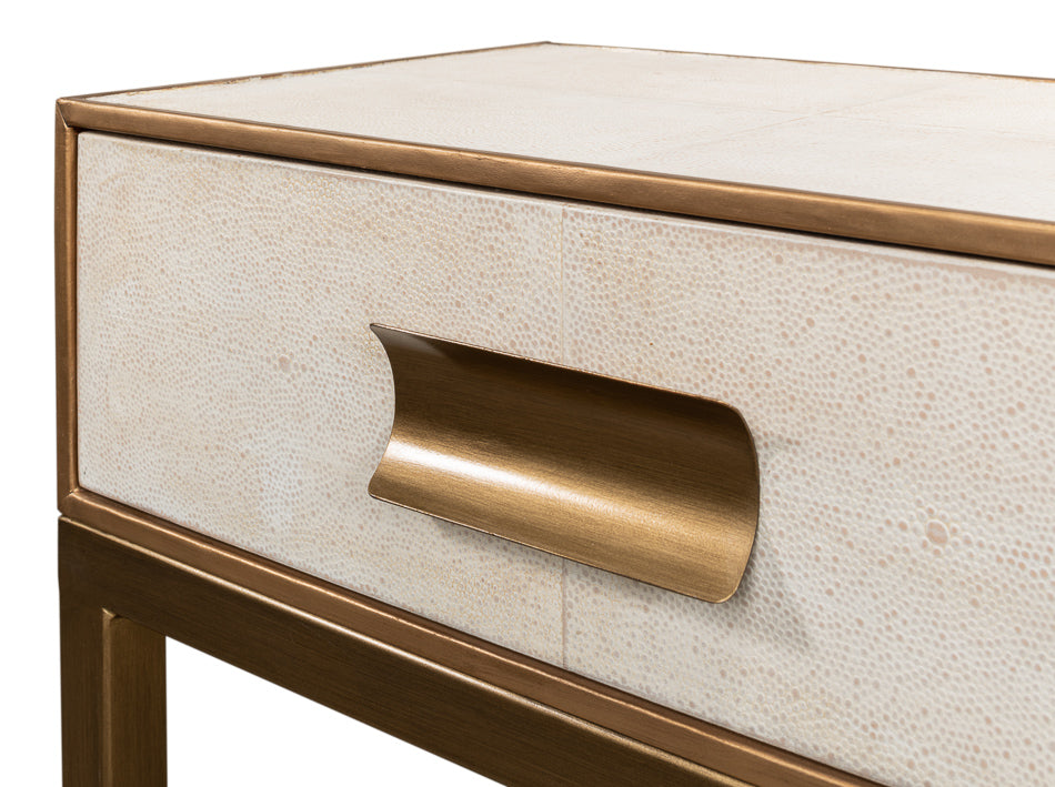 Gideon Shagreen Console Osprey White