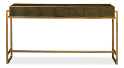 Shagreen Console Table Leaf