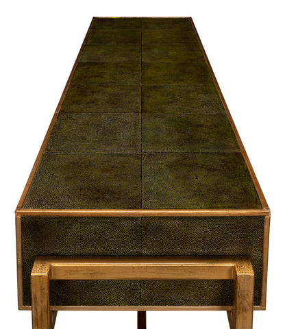 Shagreen Console Table Leaf
