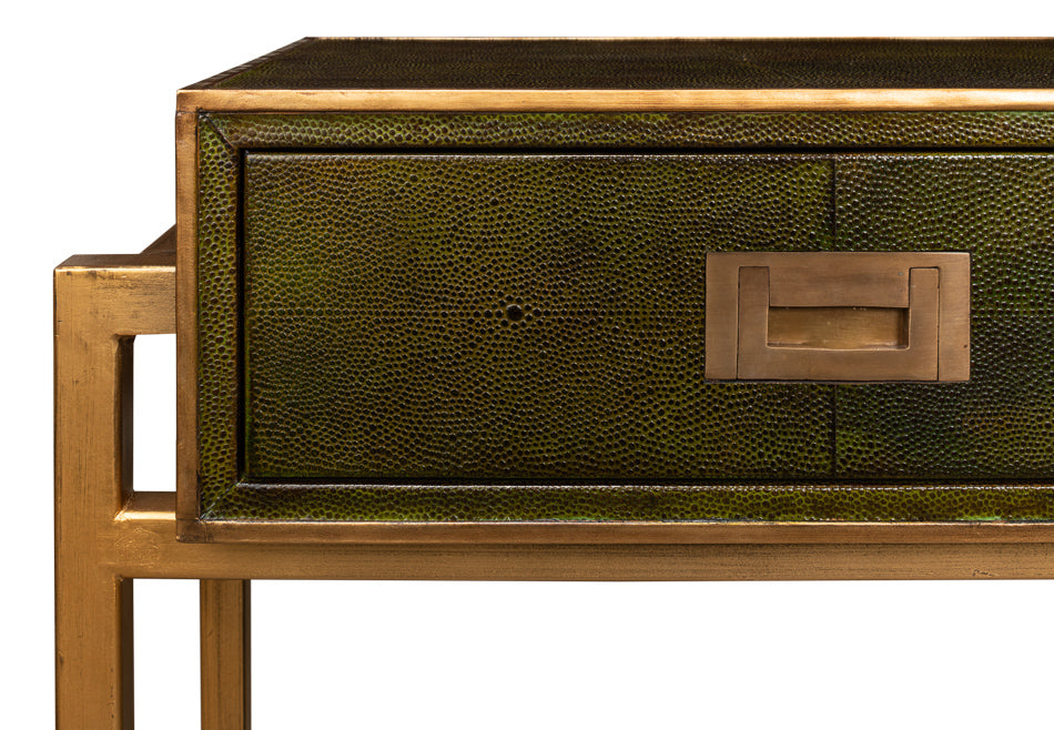 Shagreen Console Table Leaf