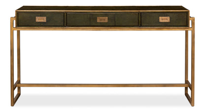 Shagreen Console Table Leaf
