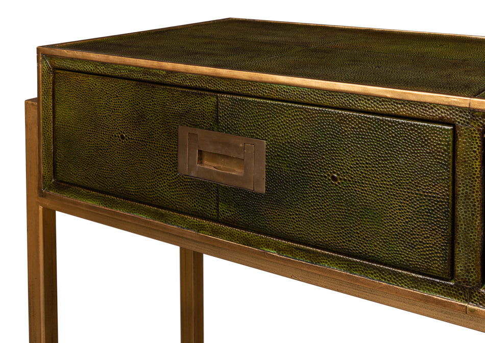 Shagreen Console Table Leaf