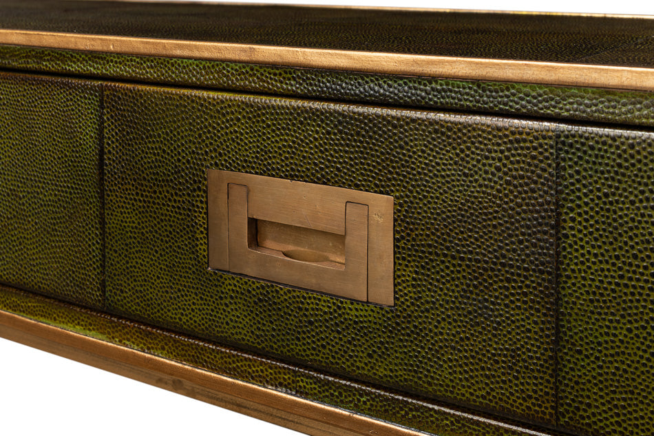 Shagreen Console Table Leaf