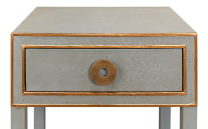 Gabriella Shagreen Nightstandstorm Grey