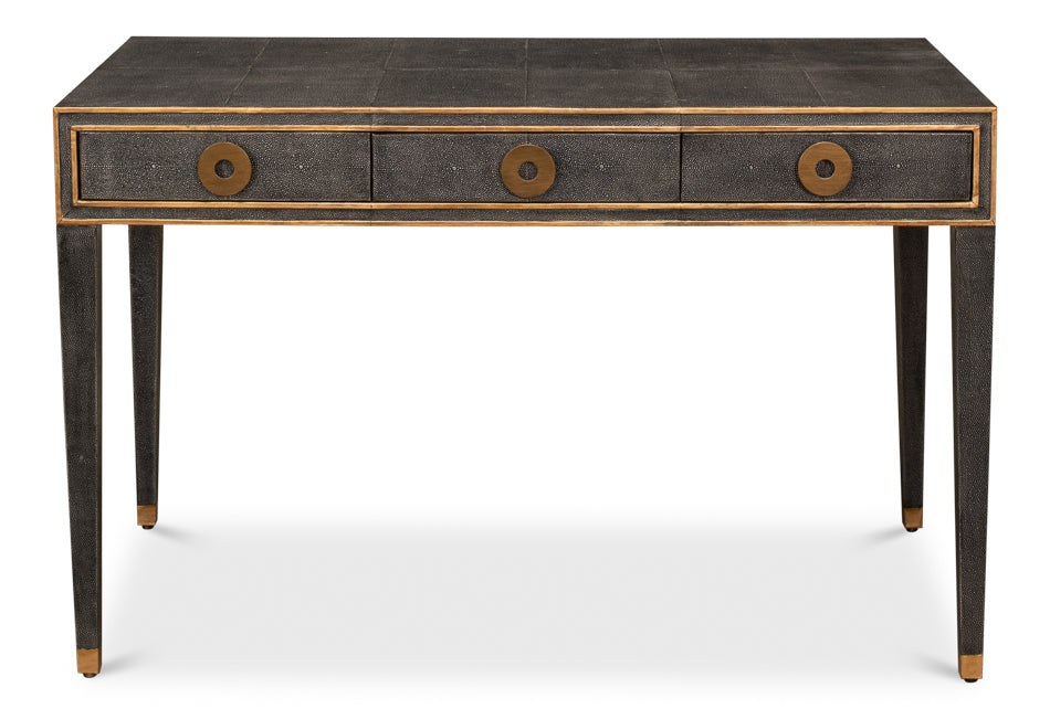 Gabriella Shagreen Desk/Tableant.Grey