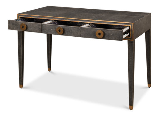 Gabriella Shagreen Desk/Tableant.Grey