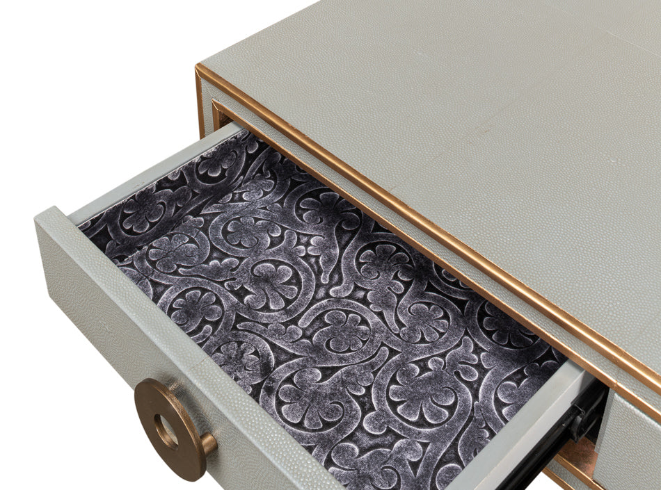 Gabriella Shagreen Desk/Tablestorm Grey