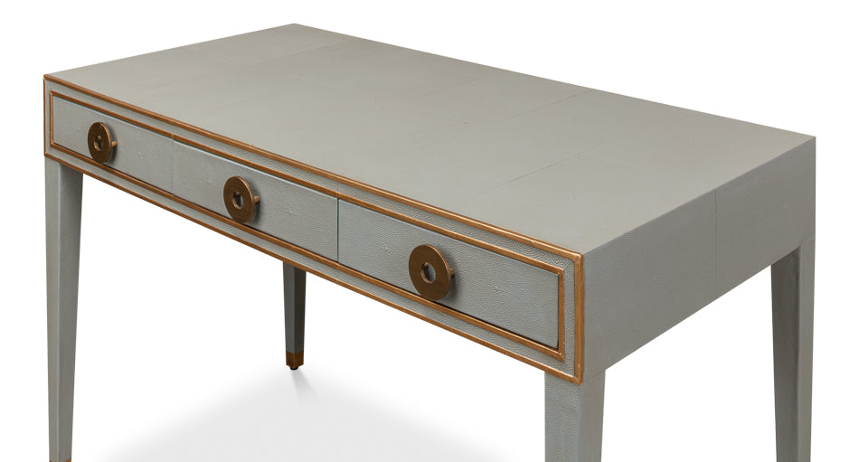 Gabriella Shagreen Desk/Tablestorm Grey