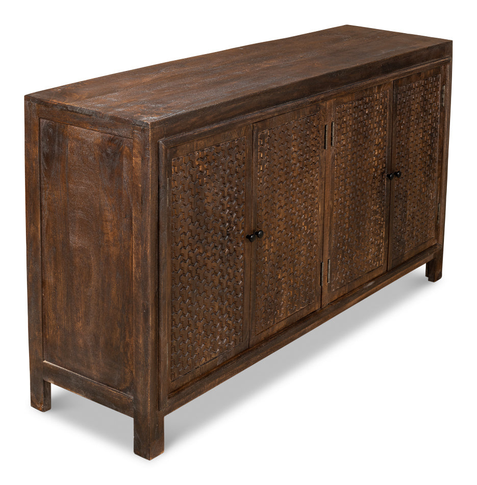 Battle Chainmail 4 Door Sideboard