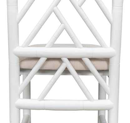 Brighton Bamboo Side Chair White