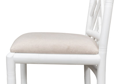 Brighton Bamboo Side Chair White