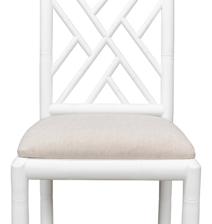 Brighton Bamboo Side Chair White