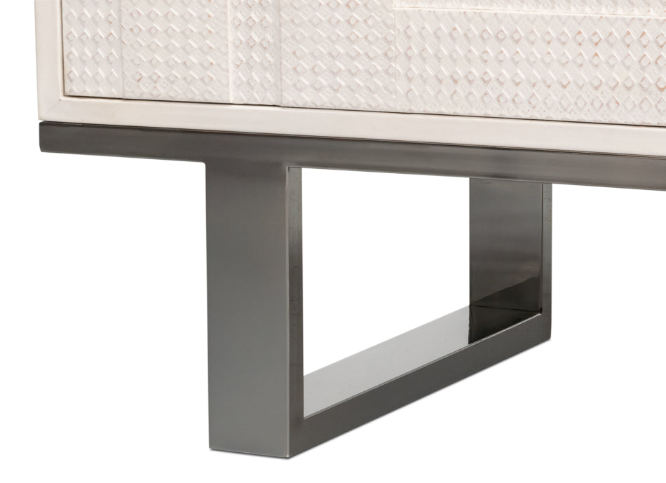 Bronzini Credenza Smallembossed White
