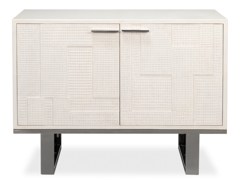 Bronzini Credenza Smallembossed White