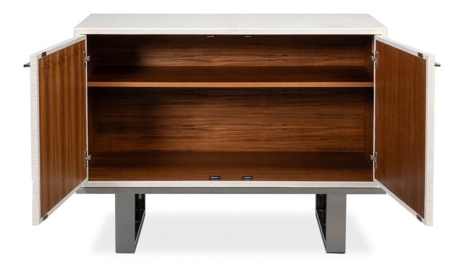 Bronzini Credenza Smallembossed White