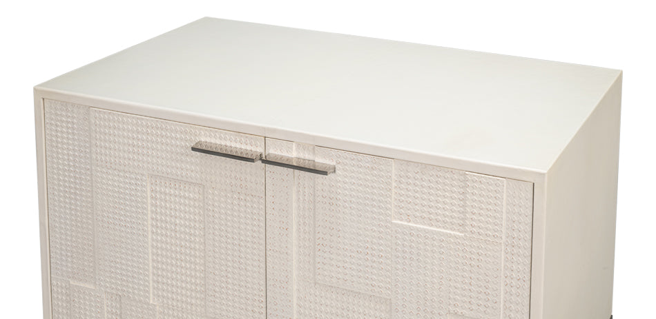 Bronzini Credenza Smallembossed White