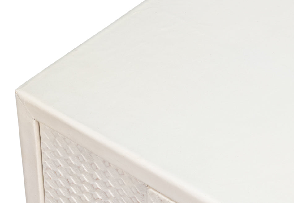 Bronzini Credenza Smallembossed White