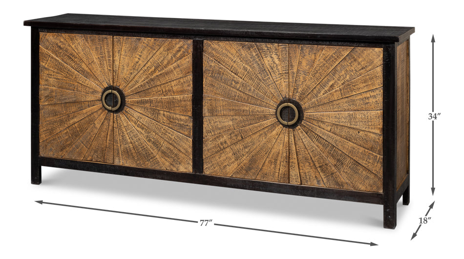 Centrum Four Door Sideboard