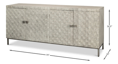 Cubist Four Door Sideboard