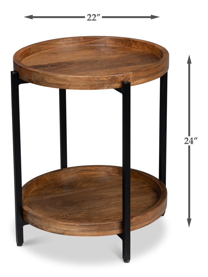 Profile Round End Table