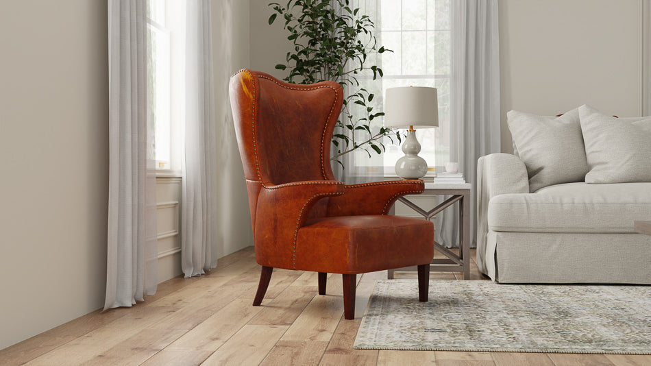 Drake Distilled Leather Chair