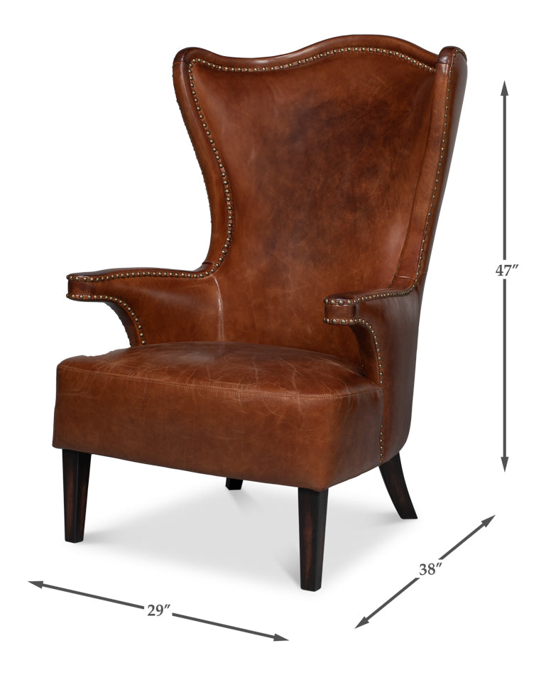 Drake Distilled Leather Chair