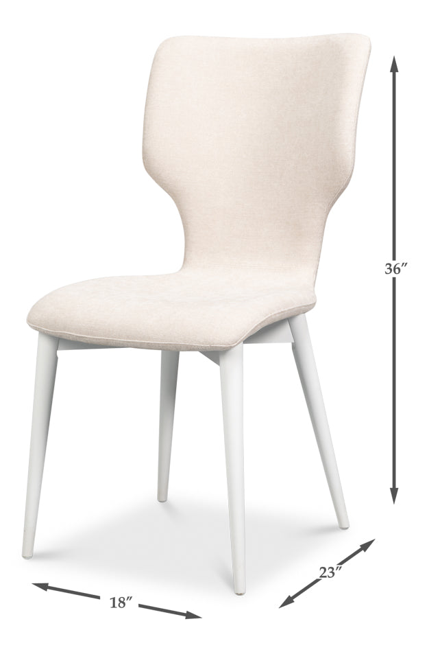Contour Sidechair Cortina White