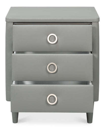 Avvolto Three Drawer Night Stand
