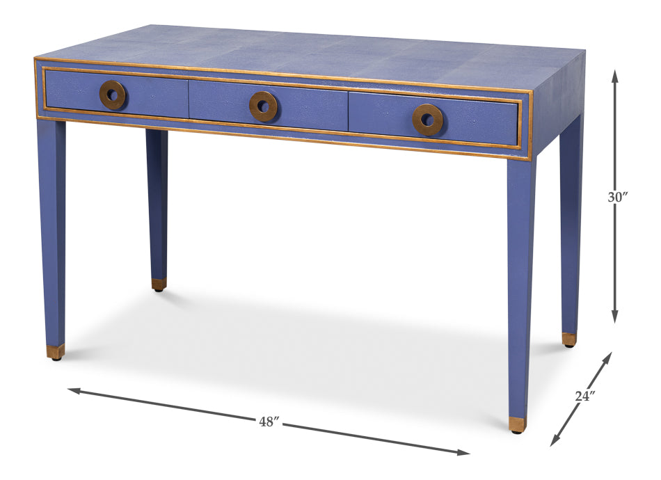 Gabriella Shagreen Desk/Tablemarlin Blu