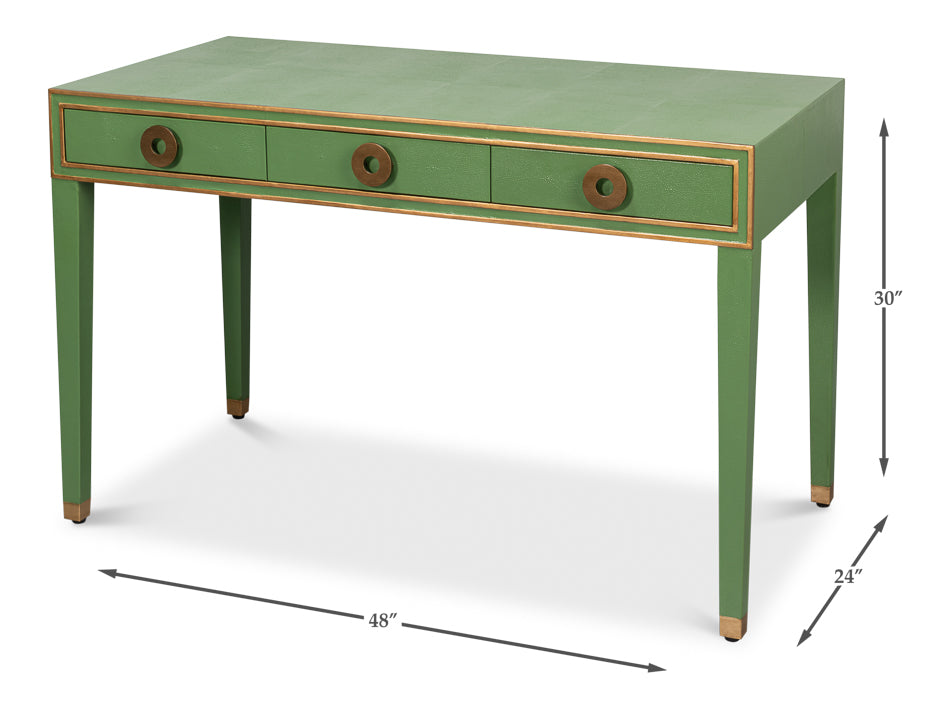 Gabriella Shagreen Desk/Tablewatercress