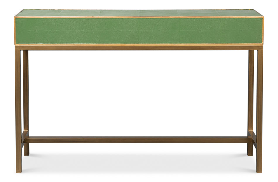 Gideon Shagreen Console Watercress