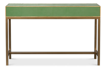 Gideon Shagreen Console Watercress