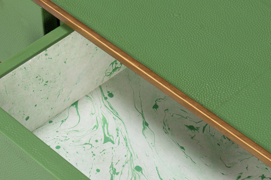 Gideon Shagreen Console Watercress