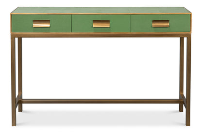 Gideon Shagreen Console Watercress