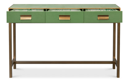 Gideon Shagreen Console Watercress