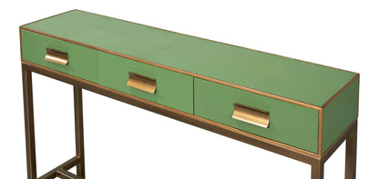 Gideon Shagreen Console Watercress