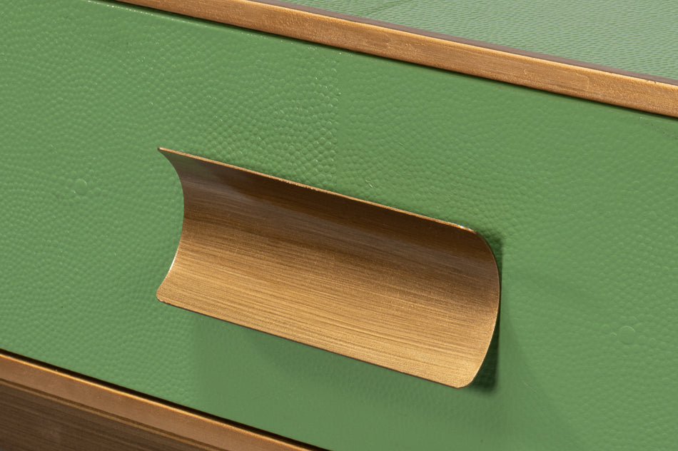 Gideon Shagreen Console Watercress