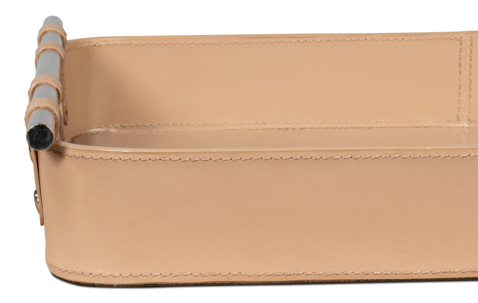 Safari Leather Tray Mushroom