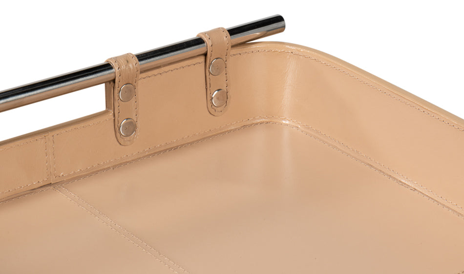 Safari Leather Tray Mushroom