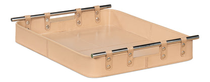 Safari Leather Tray Mushroom