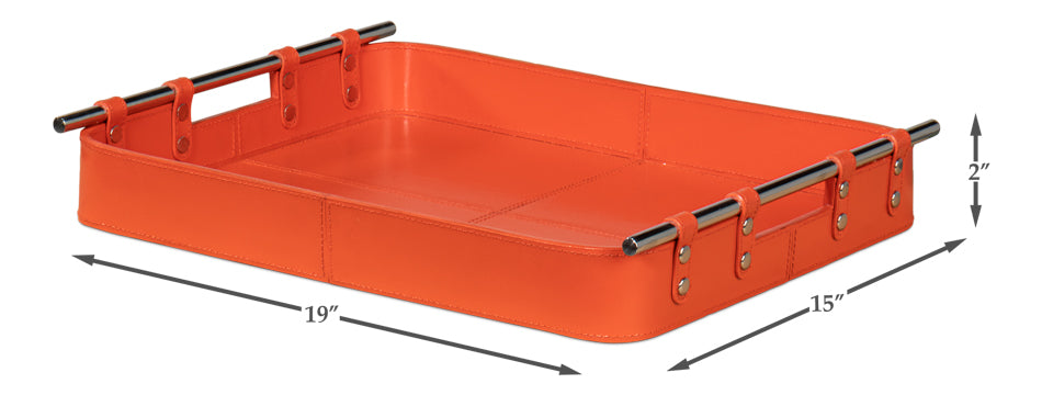 Safari Leather Tray Orangeade