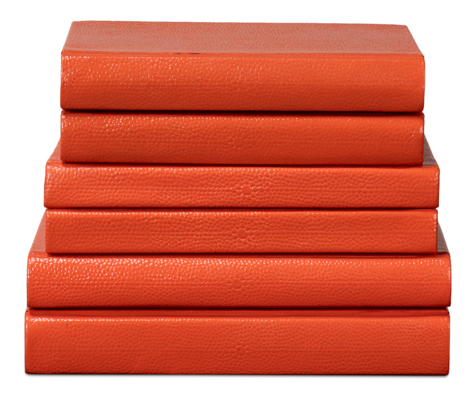Shagreen Books Set Of 12 Orangeade