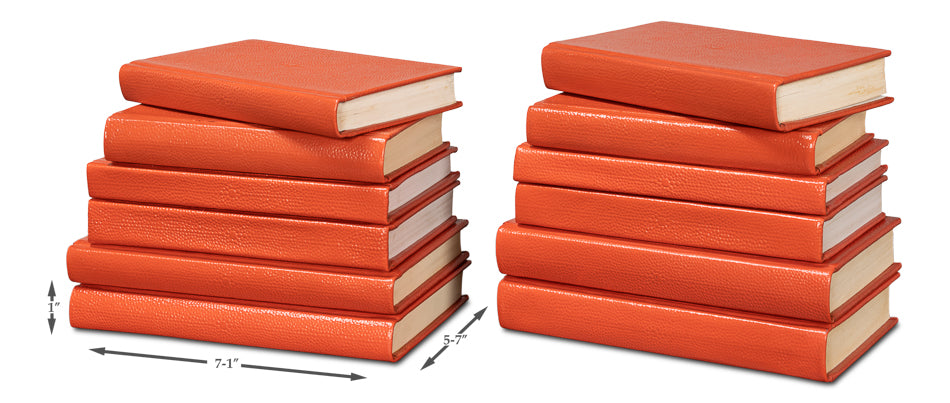 Shagreen Books Set Of 12 Orangeade