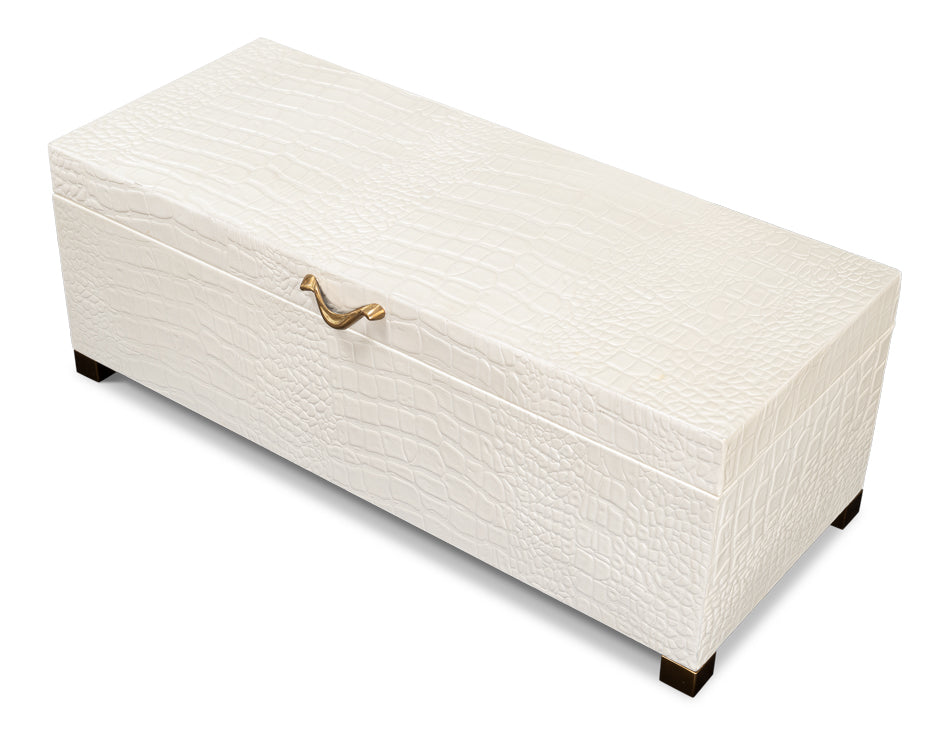 Lyle Leather Box Pearl