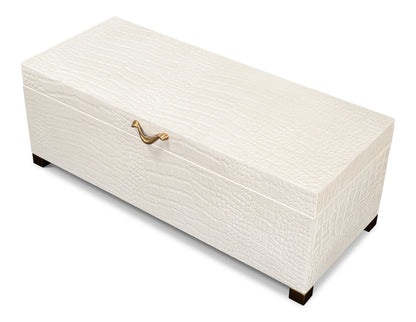 Lyle Leather Box Pearl